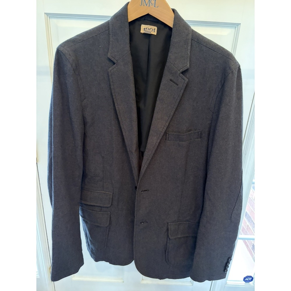 Circolo‎ 1901 Mens Gray Cotton Blend Blazer Sport Coat Jacket